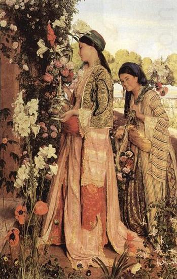 John Frederick Lewis Lilium Auratum china oil painting image